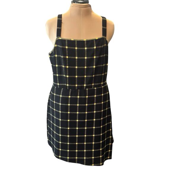 Hot Topic Plaid Skirtall Skirt Size 2X Preppy Academia Punk Goth Jumper Romper - Picture 2 of 10